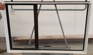 Bronze aluminium awning window