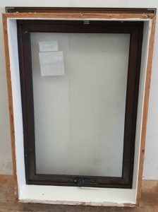 Bronze aluminium awning window