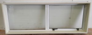 White aluminium awning window