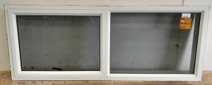 White aluminium awning window