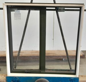 Karaka green aluminium awning window