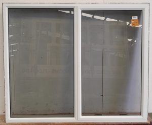 White aluminium awning window