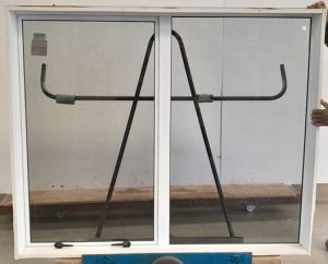 White aluminium awning window