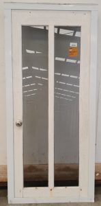 White aluminium door with Glass