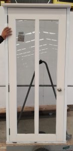 White aluminium door with Glass