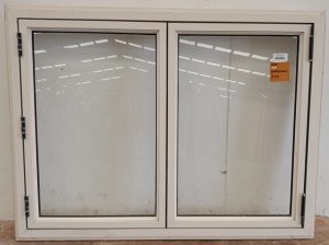 Cream bi-fold aluminium window