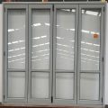 Mint green aluminium bi-fold door