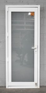 White Aluminium Door - Double Glazed