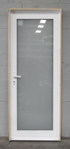 White Aluminium Door - Double Glazed