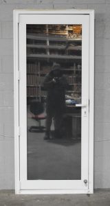 White Aluminium Door - Double Glazed