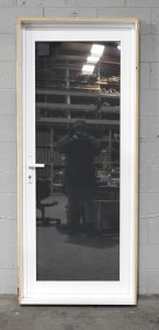 White Aluminium Door - Double Glazed