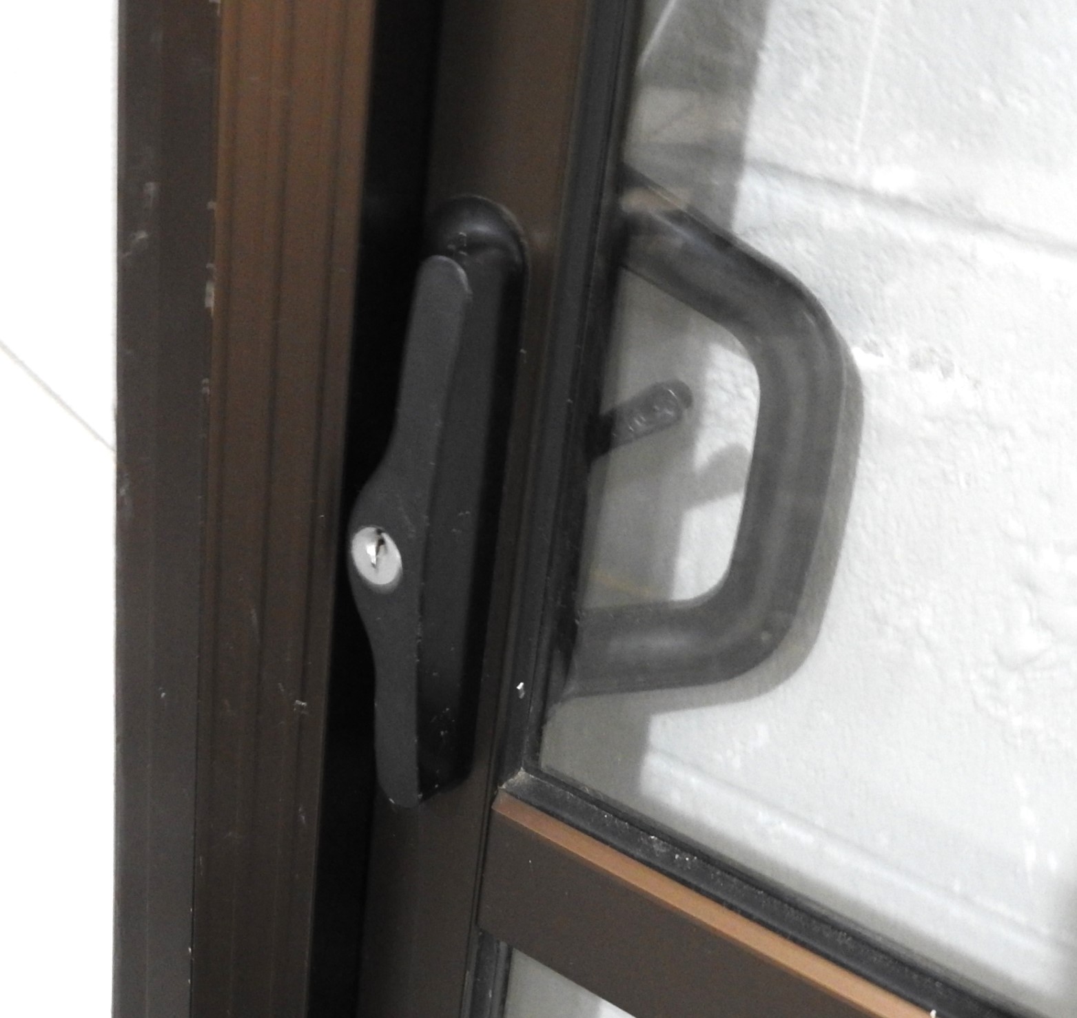 Bronze Aluminium Sliding Door - Opens Left To Right