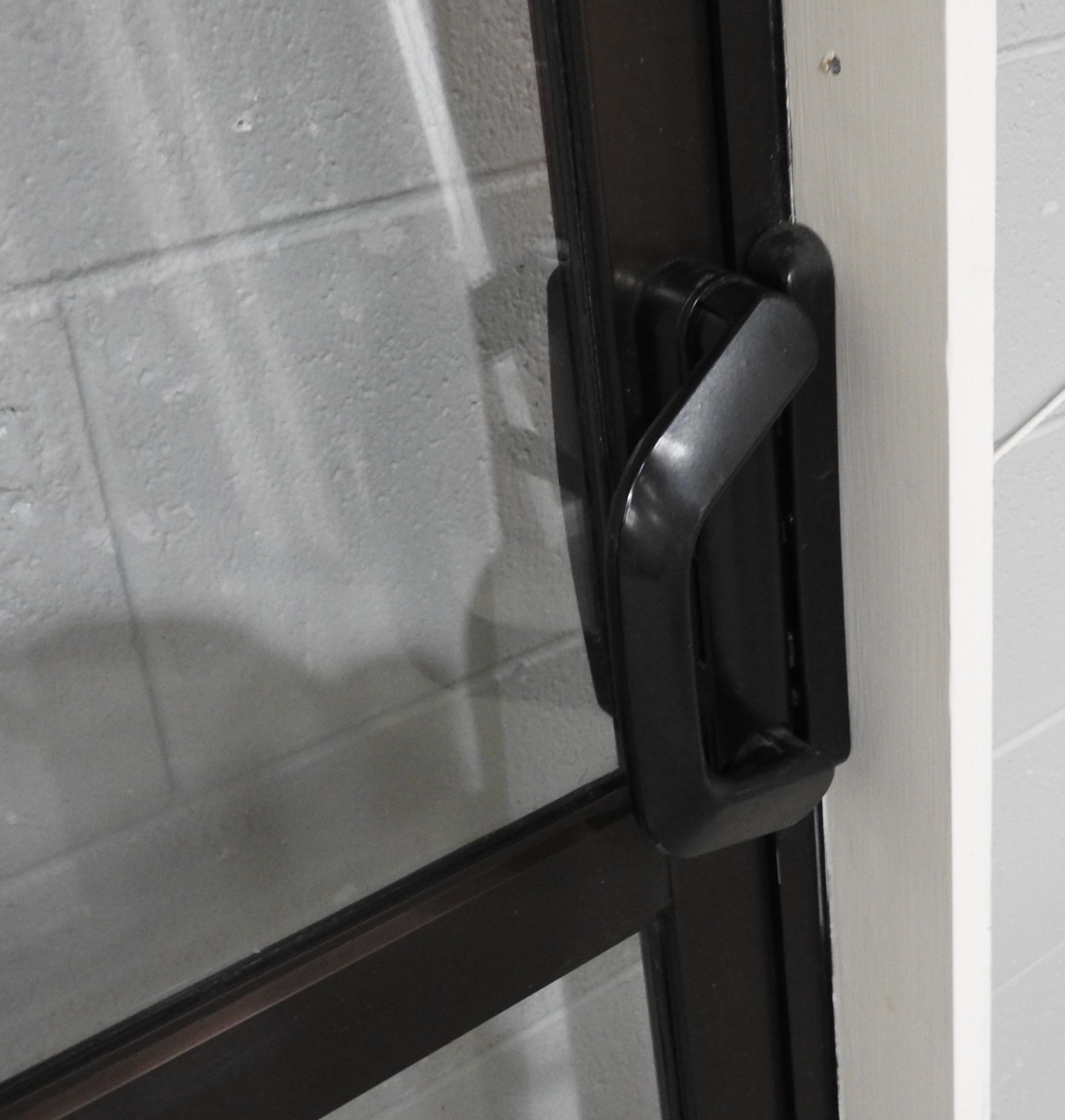 Bronze Aluminium Sliding Door - Opens Left To Right