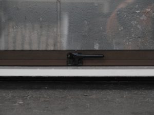 Bronze Aluminium Double Awning Window - Double Glazed