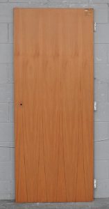 Wooden Rimu Veneer Flush Panel Door - Unhung