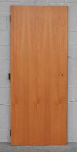 Wooden Rimu Veneer Flush Panel Door - Unhung