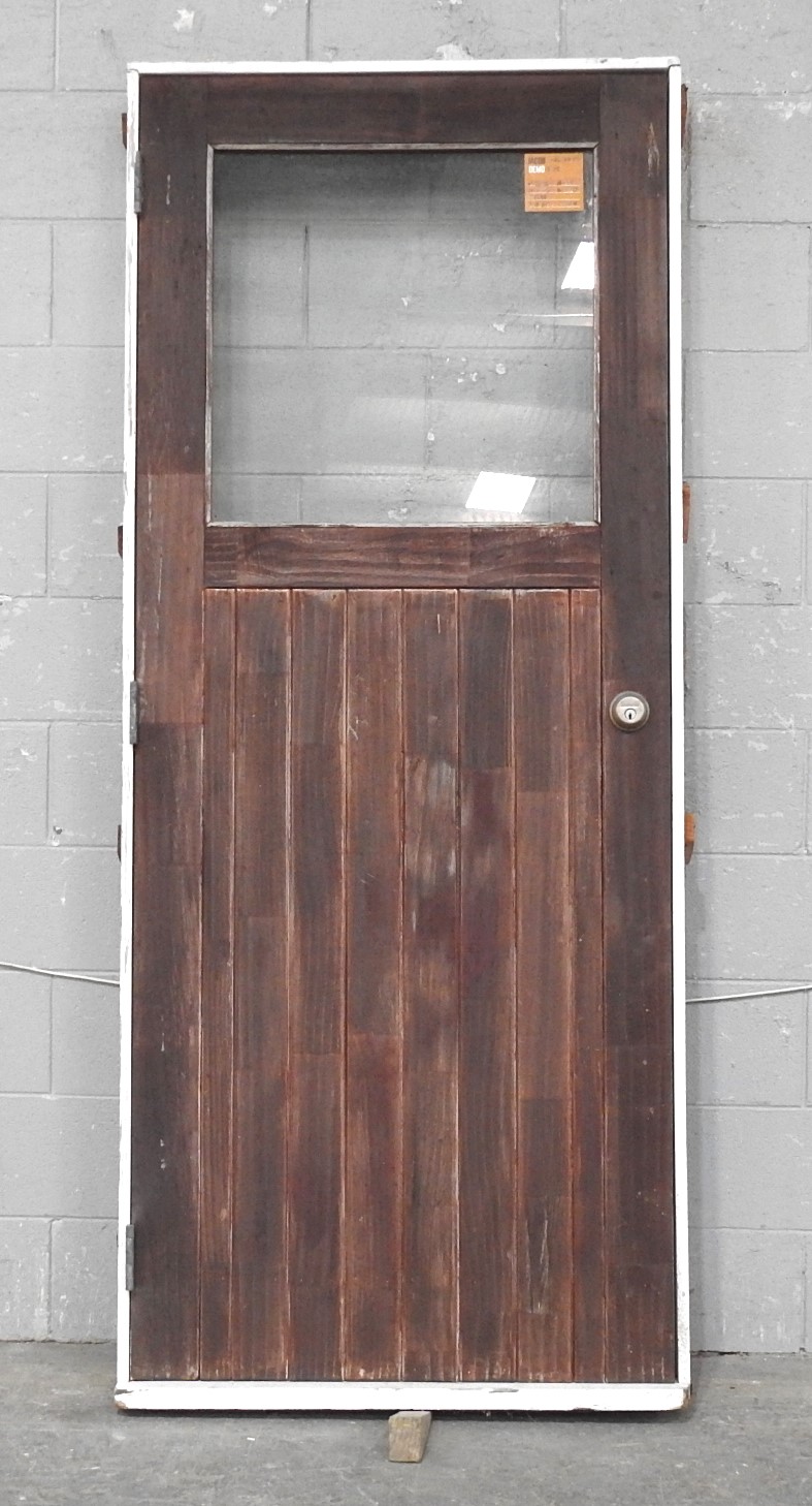 Wooden (Cedar) Exterior TG&V Door - Opens Out From Right