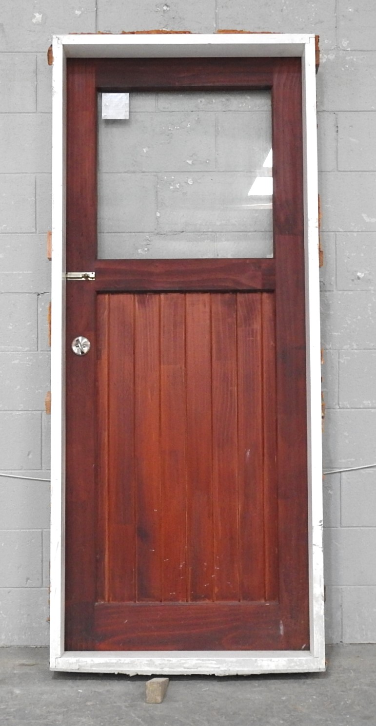 Wooden (Cedar) Exterior TG&V Door - Opens Out From Right