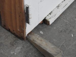 Villa Style Wooden French Doors Hung in Frame