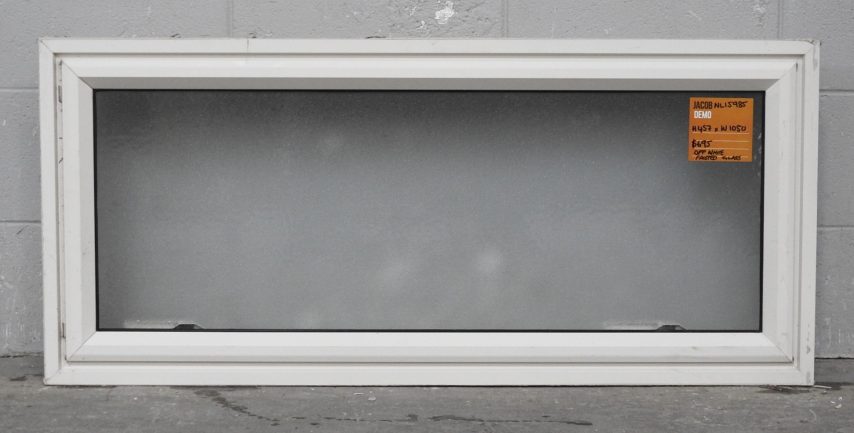 Off White Aluminium Single Awning Landscpe Window