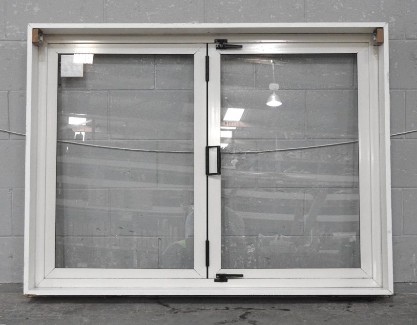 Off White Aluminium Bi-Fold Window - Opens Left To Right