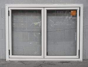 Off White Aluminium Bi-Fold Window - Opens Right To Left