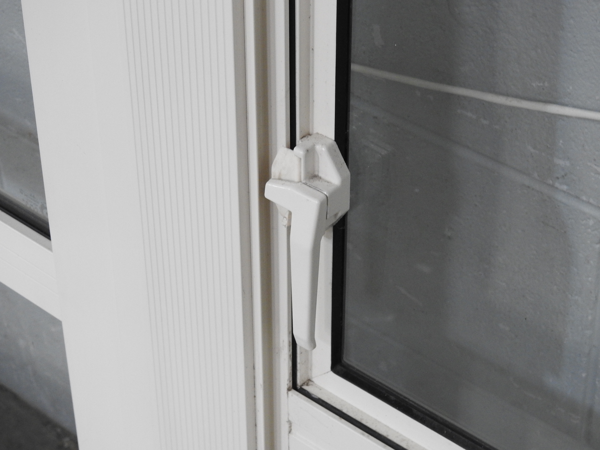 Off White Aluminium French Doors With Sidelights