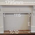 Vintage Native timber fireplace surround