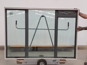 Grey friars aluminium double glazed twin awning Window