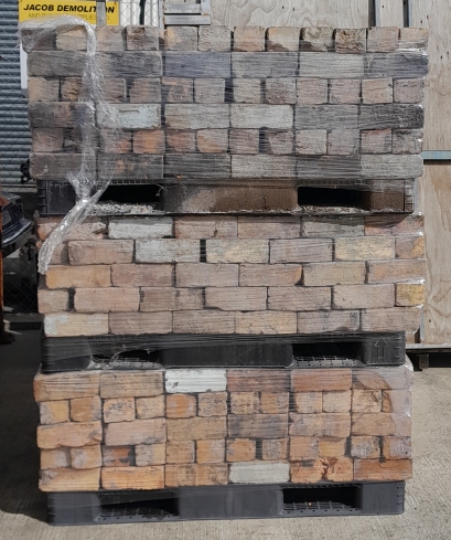 Cleaned old villa bricks