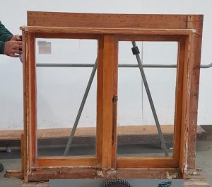 Wooden single casement window