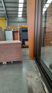 Bronze aluminium sliding door