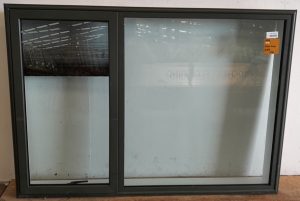 Karaka Green double glazed aluminium awning window