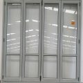 Mint green aluminium bi-fold door