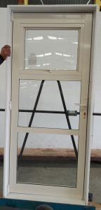 Off white aluminium door