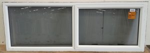 White aluminium awning window