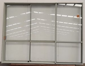 Grey aluminium stacker slider