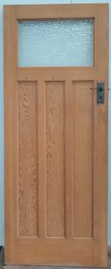 Wooden cedar bungalow door