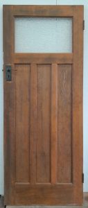 Wooden cedar bungalow door