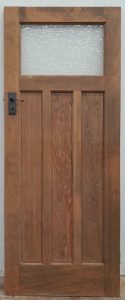 Wooden cedar bungalow door