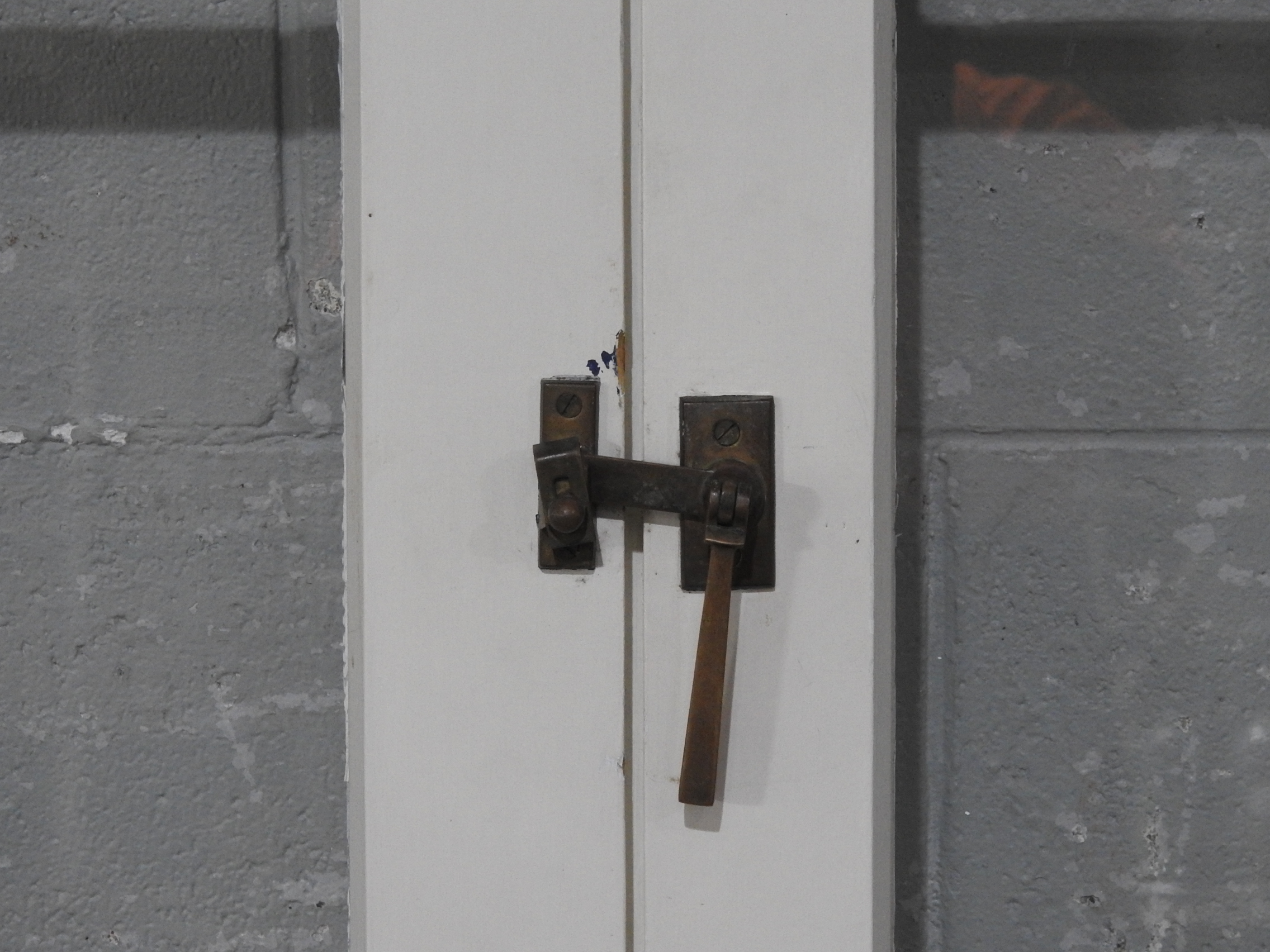 Wooden French 6-Light Doors Hung in Frame