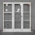 Wooden French Doors With Awning Window Sidelight