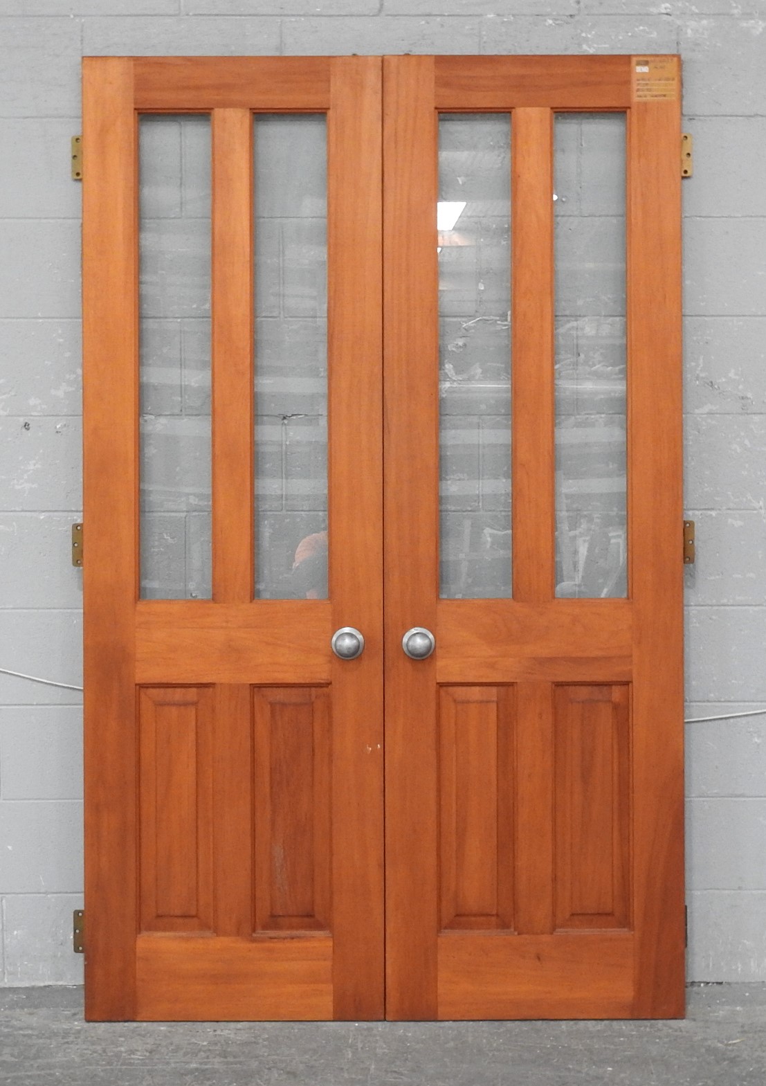 Wooden Villa Style Internal French Doors - Unhung