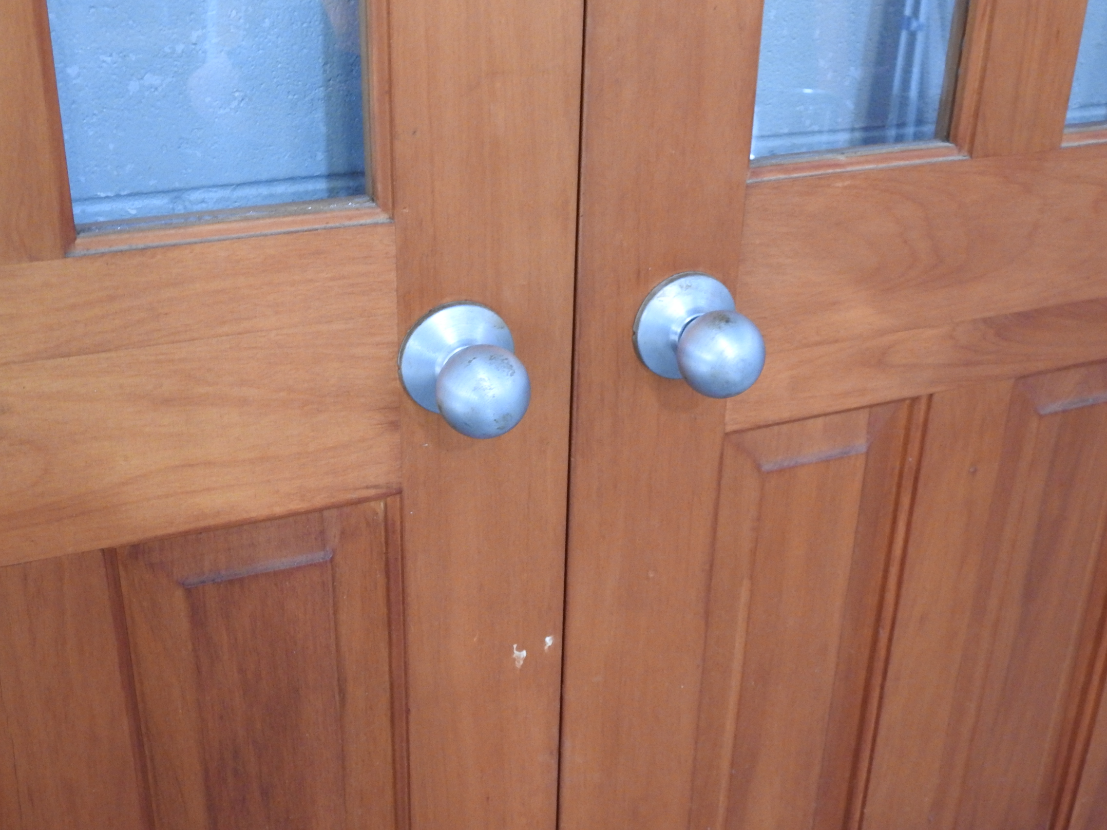 Wooden Villa Style Internal French Doors - Unhung