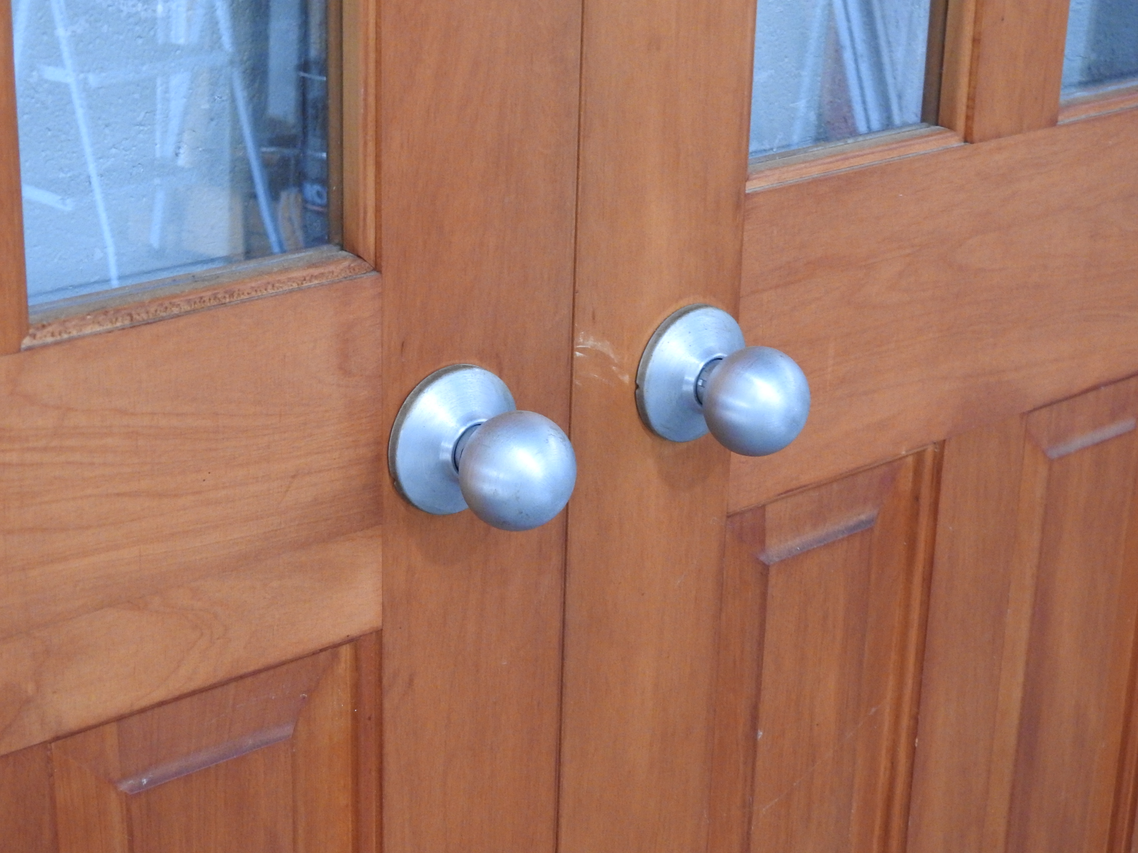 Wooden Villa Style Internal French Doors - Unhung