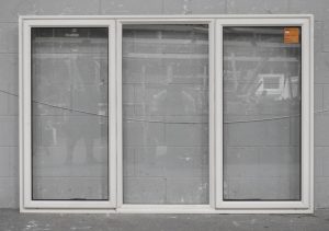 Off White Aluminium Double Awning Window