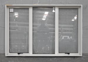 Off White Aluminium Double Awning Window