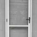 Off White Aluminium Door - Opens Out From Right