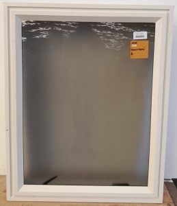 Cream aluminium awning window