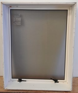 Cream aluminium awning window